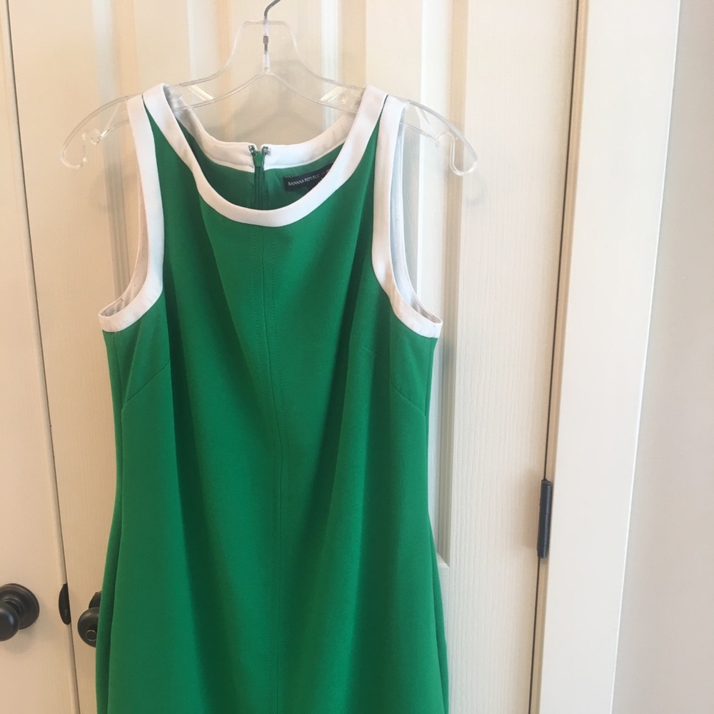 Beautiful Green A-line dress Banana Republic